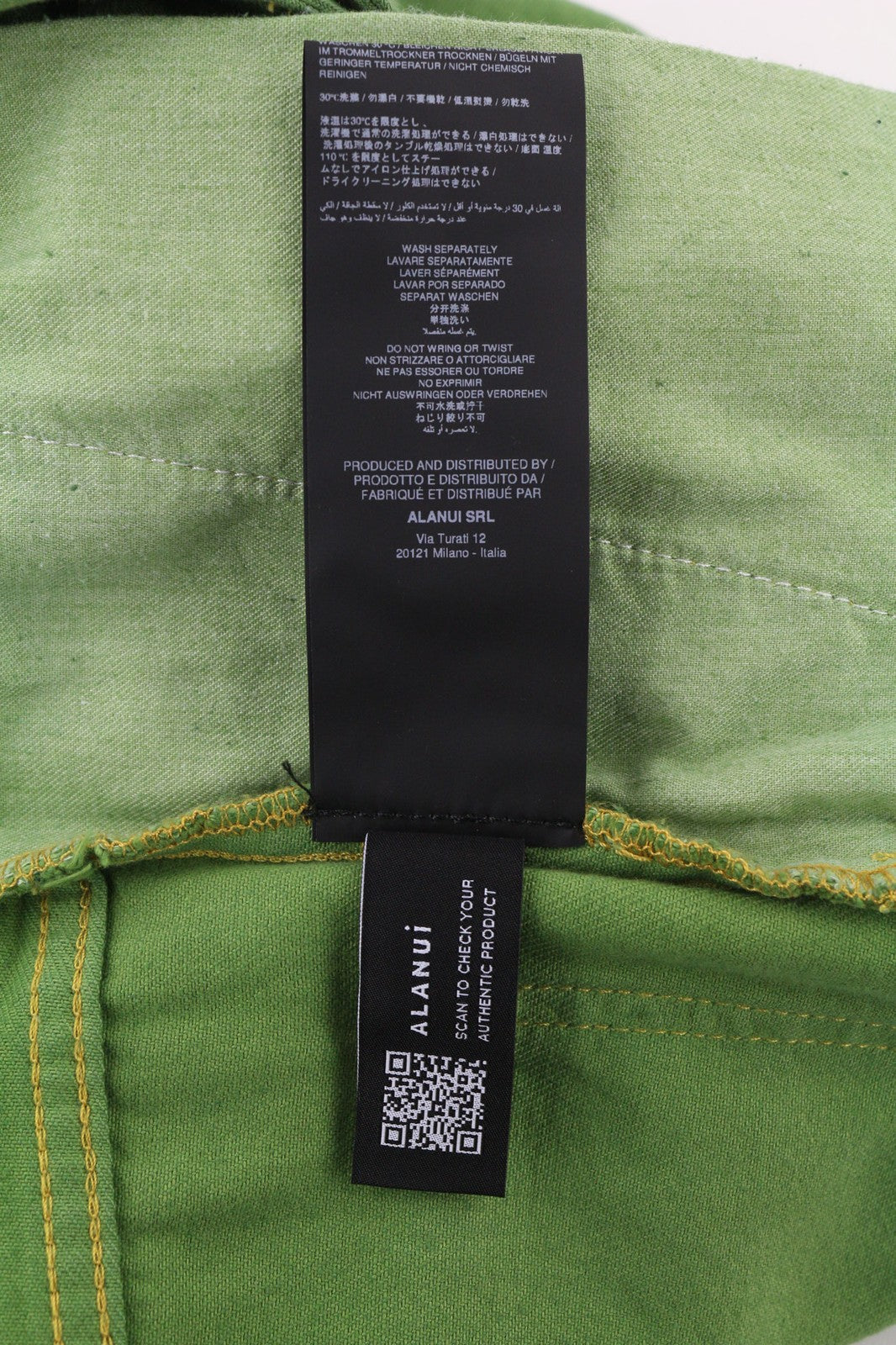 ALANUI Women's Jeans W26 Magic Journey Blue Green Tye-Dye Wide Fit RRP649