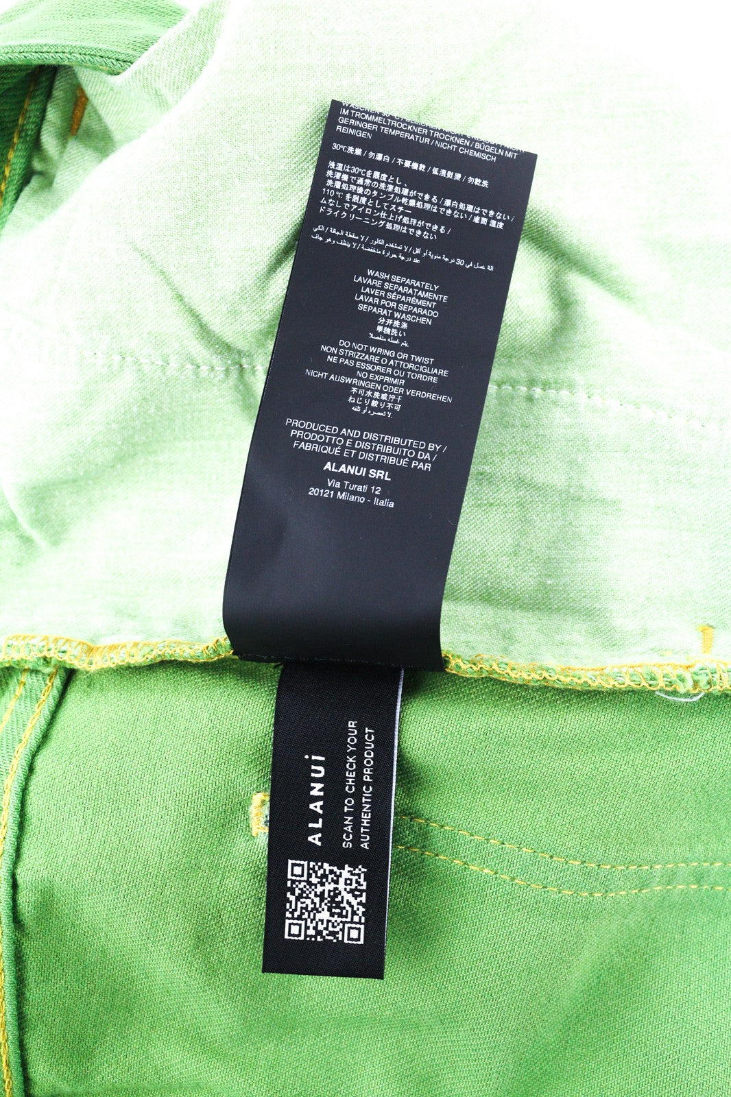 ALANUI Women's Jeans W29 Magic Journey Blue Green Wide Fit Tye-Dye RRP649