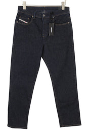 DIESEL 2020 D-Viker RM040 Men Jeans W31/L30 Dark Blue Stretch Straight Button