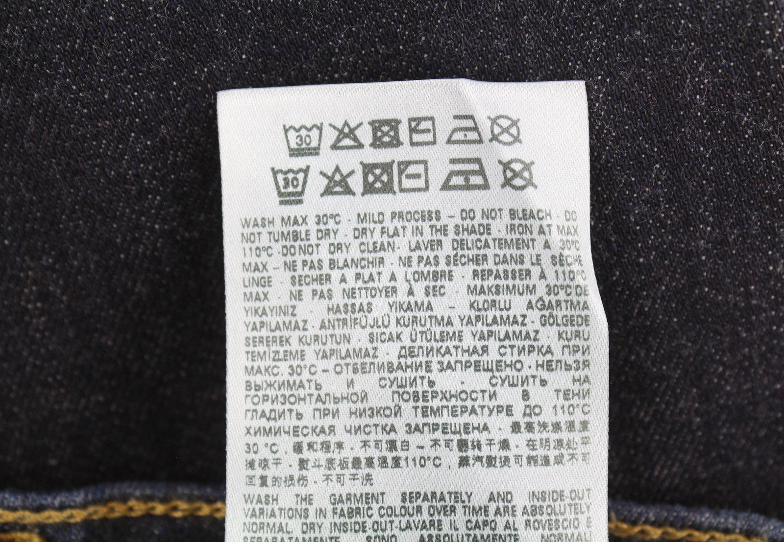 DIESEL 2020 D-Viker RM040 Men Jeans W31/L30 Dark Blue Stretch Straight Button