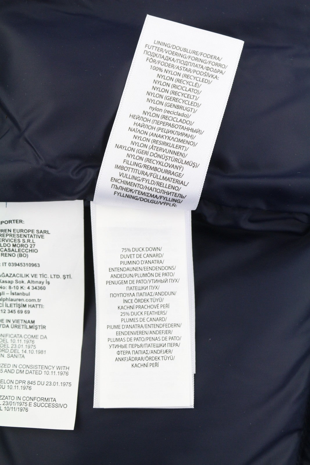 RALPH LAUREN El Cap Men Waistcoat S Blue Performance Quilted Down Filled RRP439