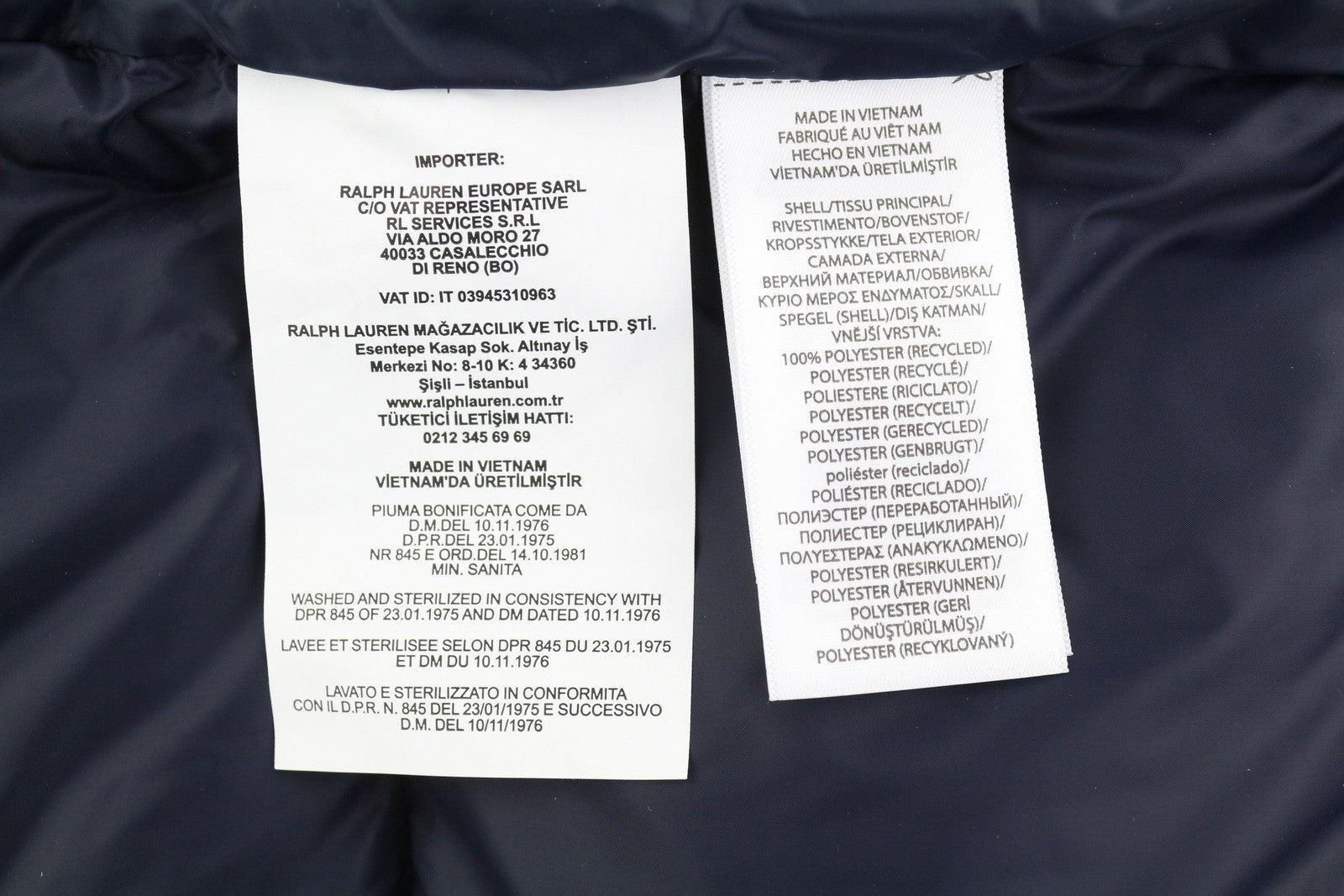 RALPH LAUREN El Cap Men Waistcoat S Blue Performance Quilted Down Filled RRP439