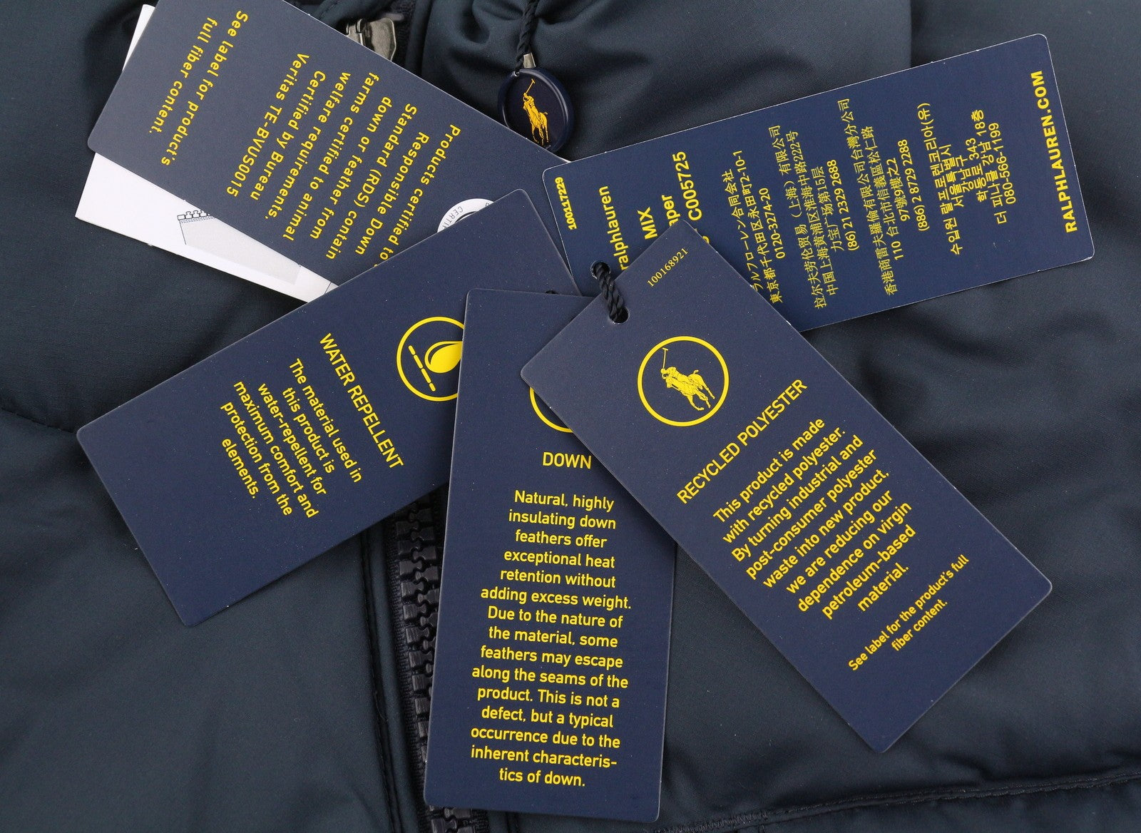 RALPH LAUREN El Cap Men Waistcoat S Blue Performance Quilted Down Filled RRP439