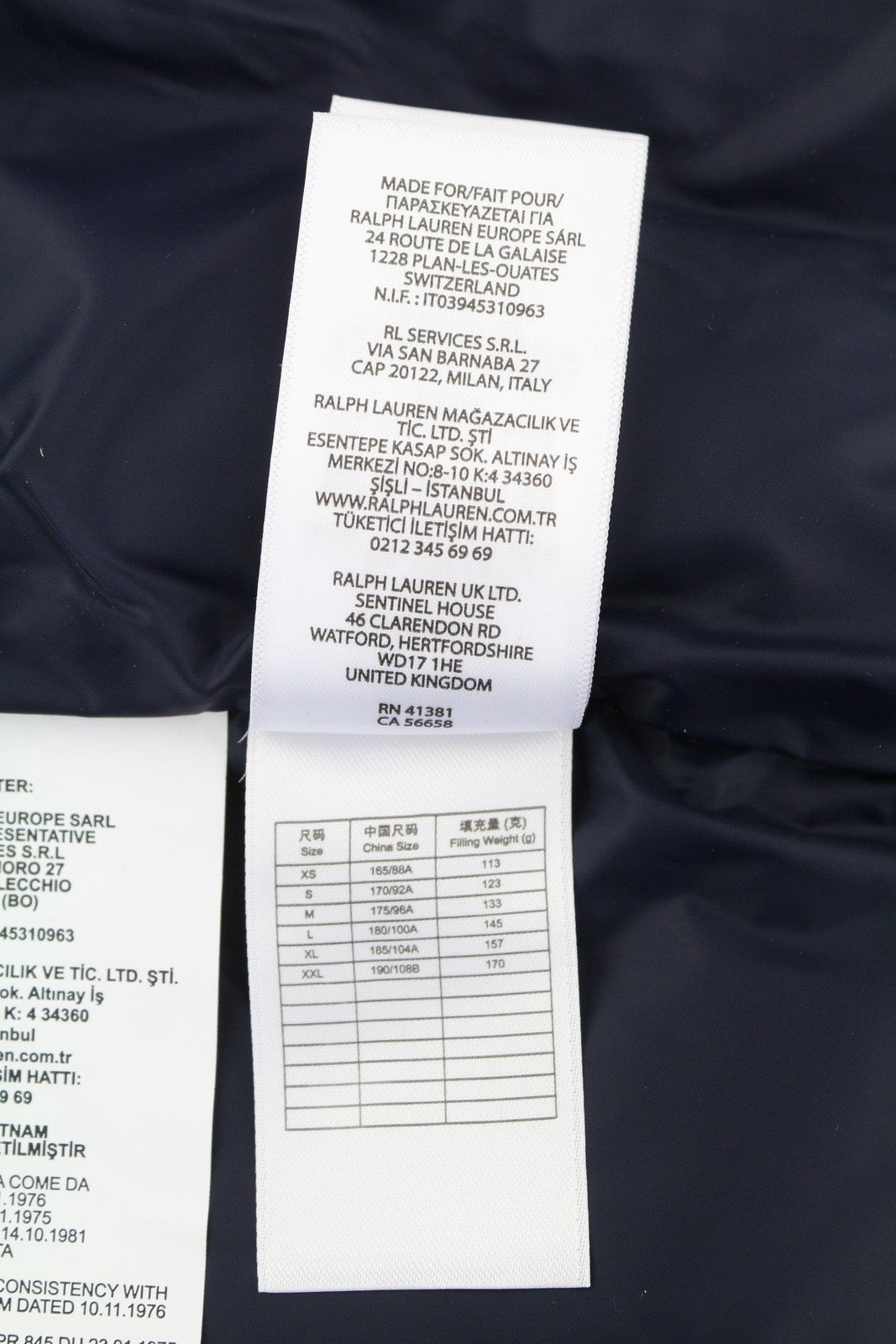 RALPH LAUREN El Cap Men Waistcoat S Blue Performance Quilted Down Filled RRP439