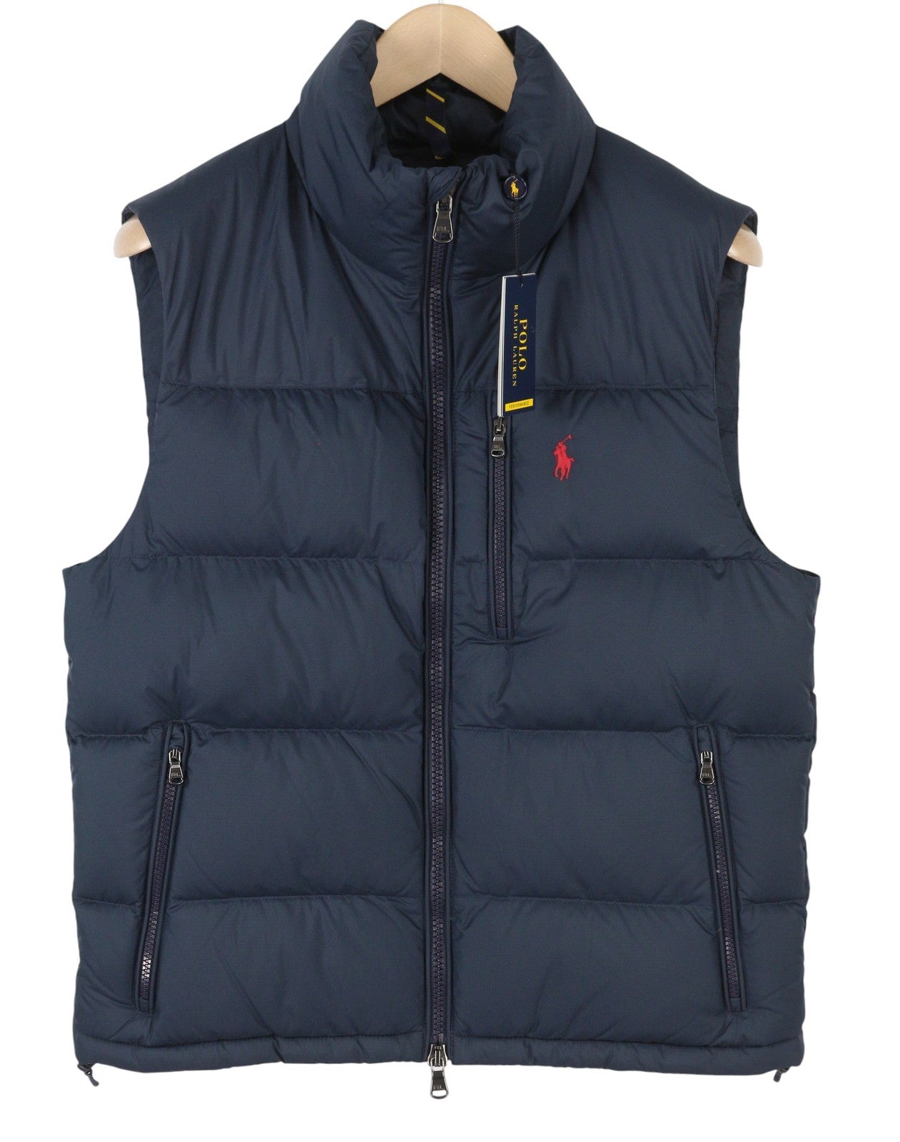 RALPH LAUREN El Cap Men Waistcoat S Blue Performance Quilted Down Filled RRP439