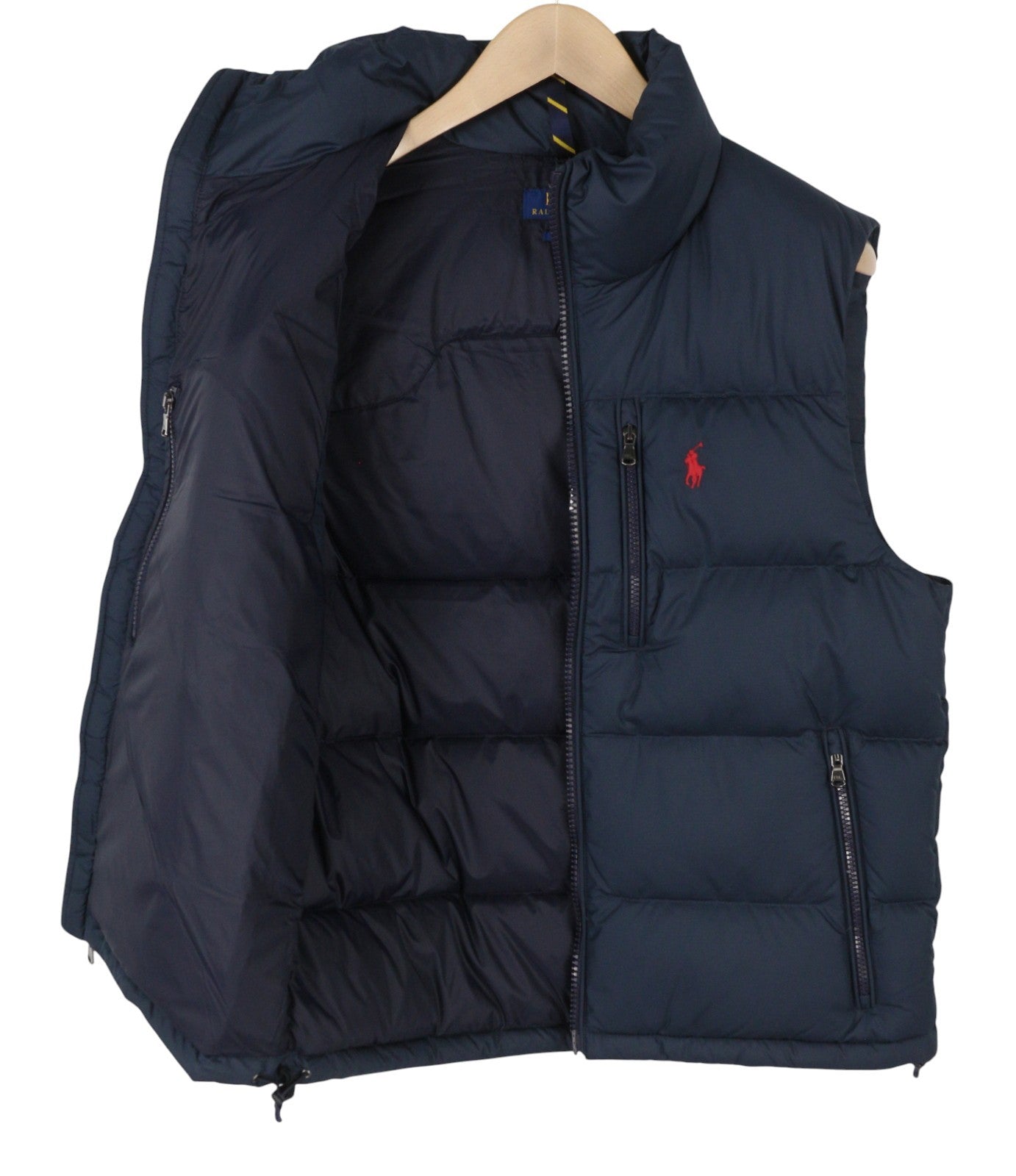 RALPH LAUREN El Cap Men Waistcoat S Blue Performance Quilted Down Filled RRP439