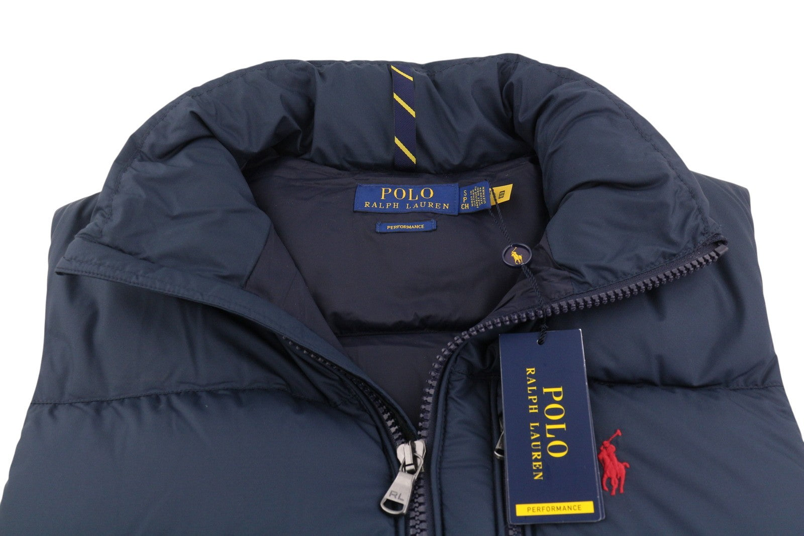 RALPH LAUREN El Cap Men Waistcoat S Blue Performance Quilted Down Filled RRP439