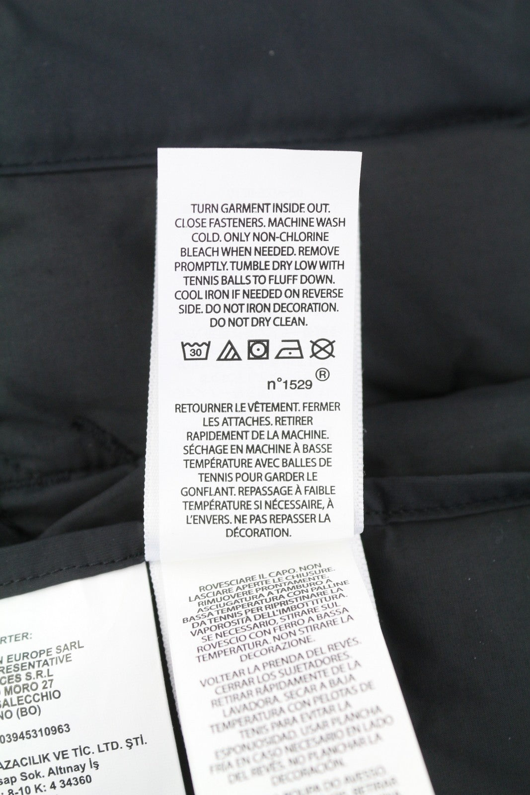 RALPH LAUREN Elmwood Men Waistcoat M Black Duck Down Filled Quilted Hooded Zip