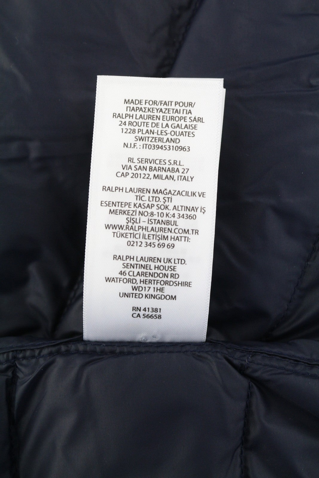 RALPH LAUREN Terra Men Jacket 2XL Blue Performance Quilted Puffer Padded RRP350