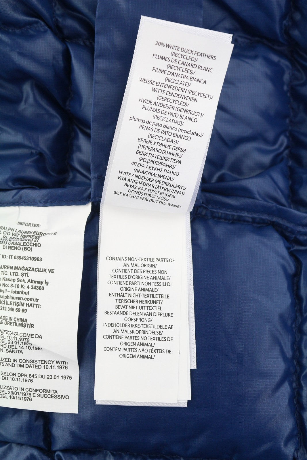 RLX RALPH LAUREN Dalston Men Jacket L Blue Pertex Quantum Down Filled RRP460