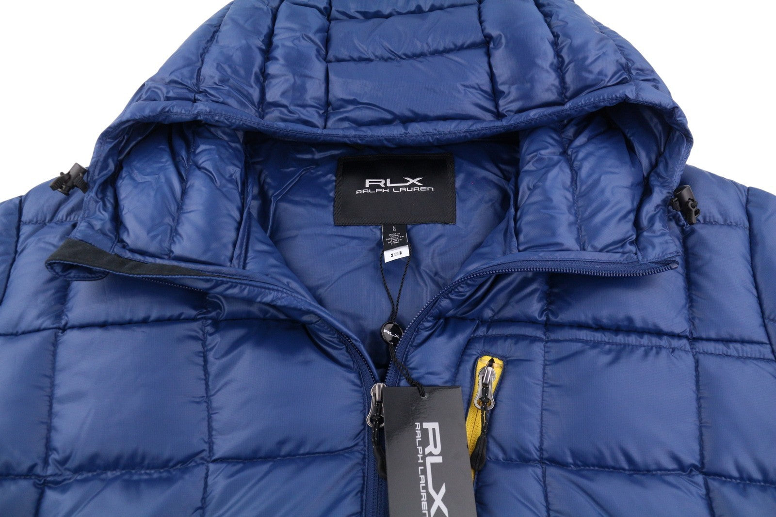 RLX RALPH LAUREN Dalston Men Jacket L Blue Pertex Quantum Down Filled RRP460