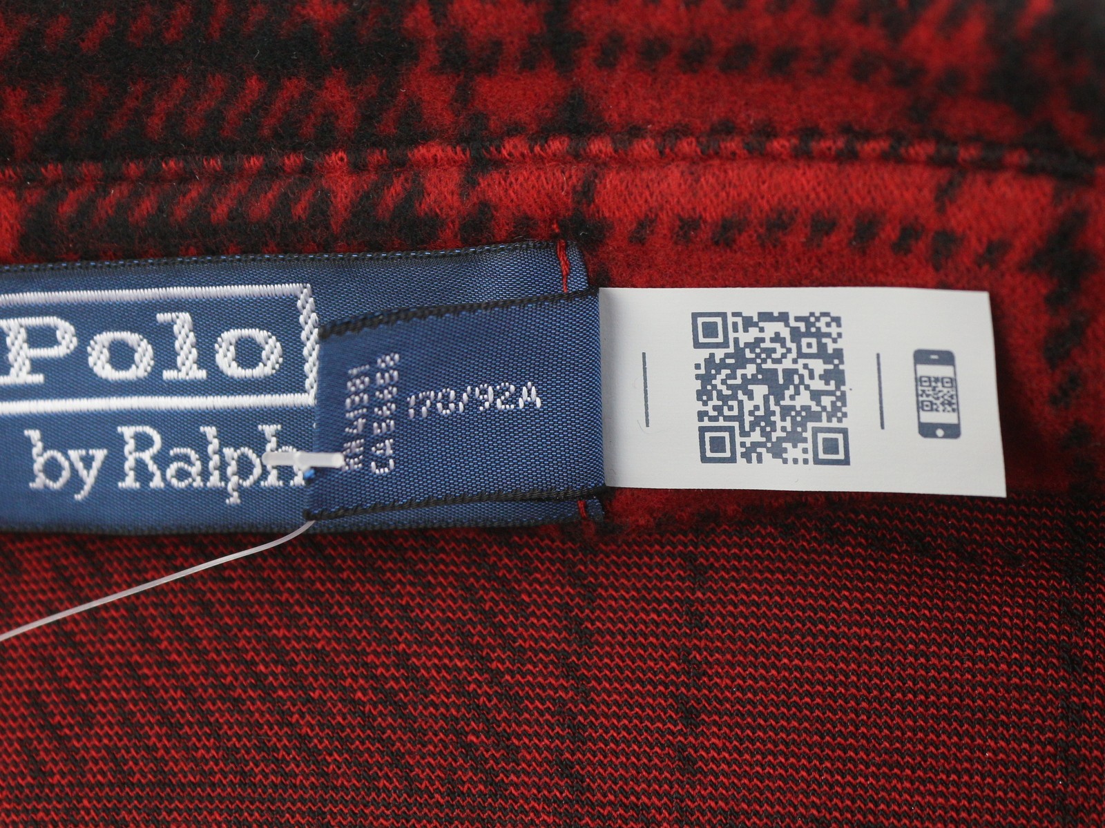 RALPH LAUREN Men Shirt S Red Flannel Stretch Plaid Soft Button-Up Spread Casual