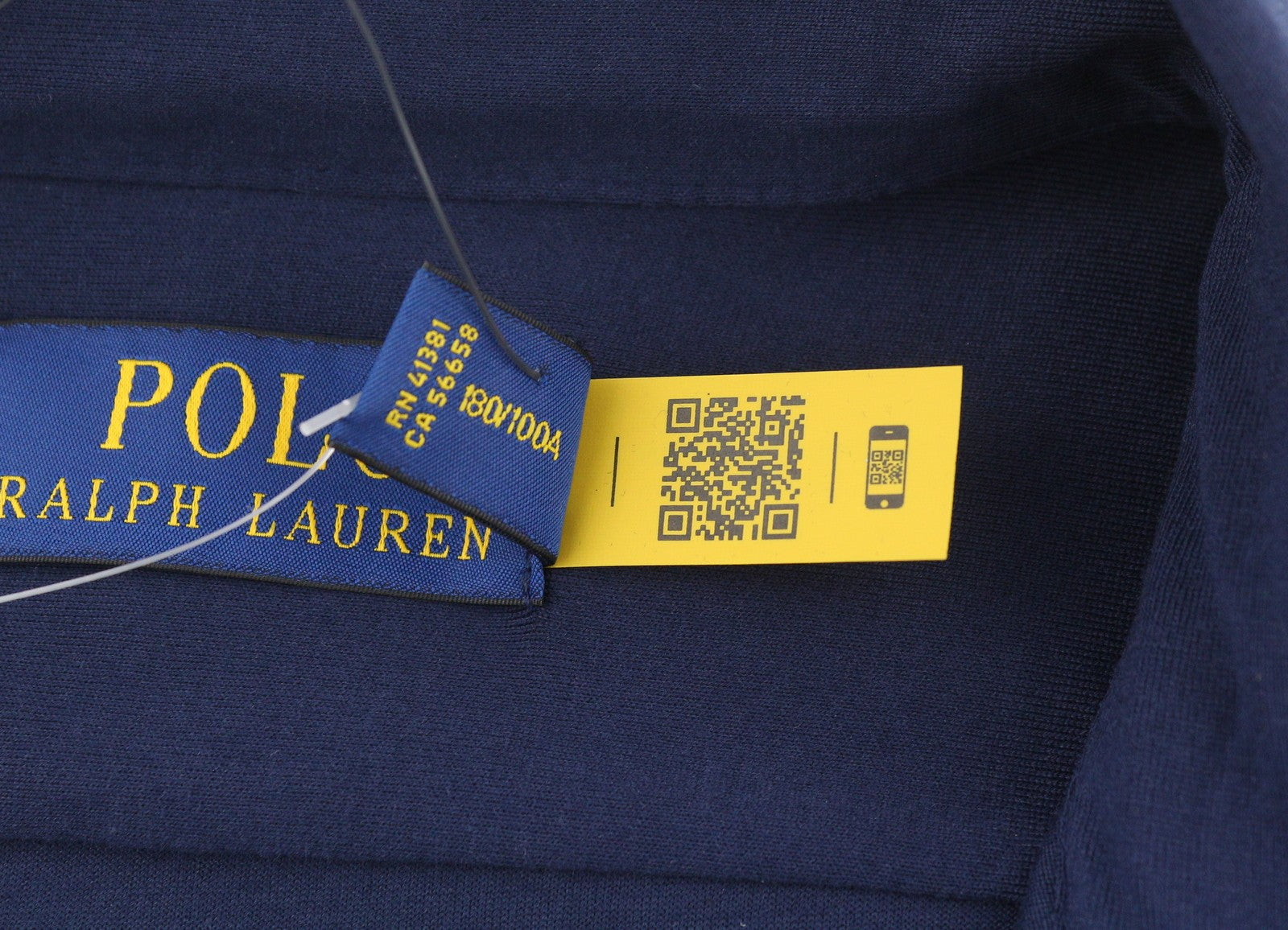 RALPH LAUREN Men Shirt L Dark Blue Cutaway Button-Up Embroidered Logo RRP160