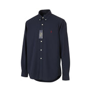 RALPH LAUREN Core Replen Men Shirt M Blue Button-Down Slim Fit Casual RRP159