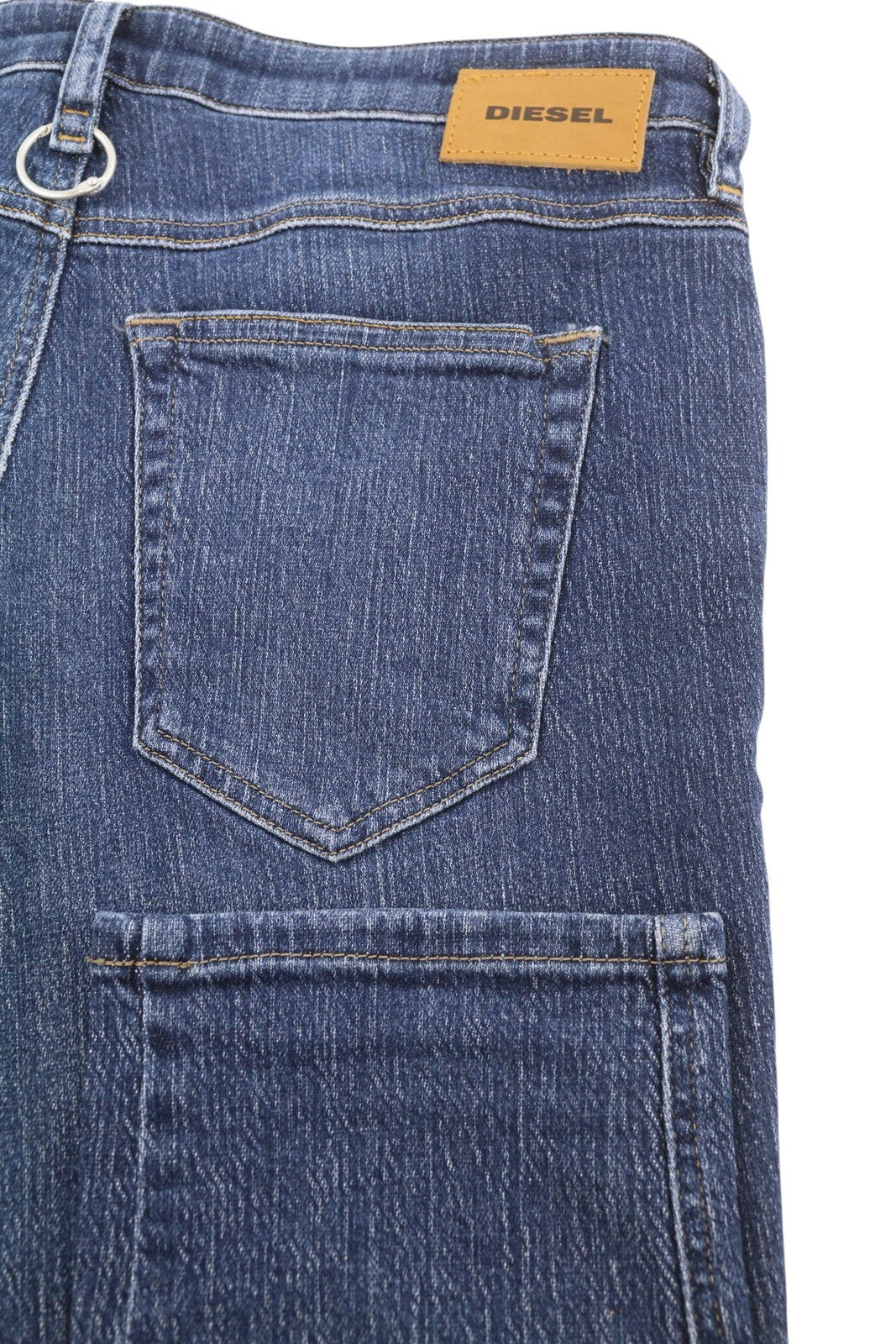 DIESEL Babhila 089AH Women Trousers W29/L30 Blue Faded Slim Skinny Fit Stretch