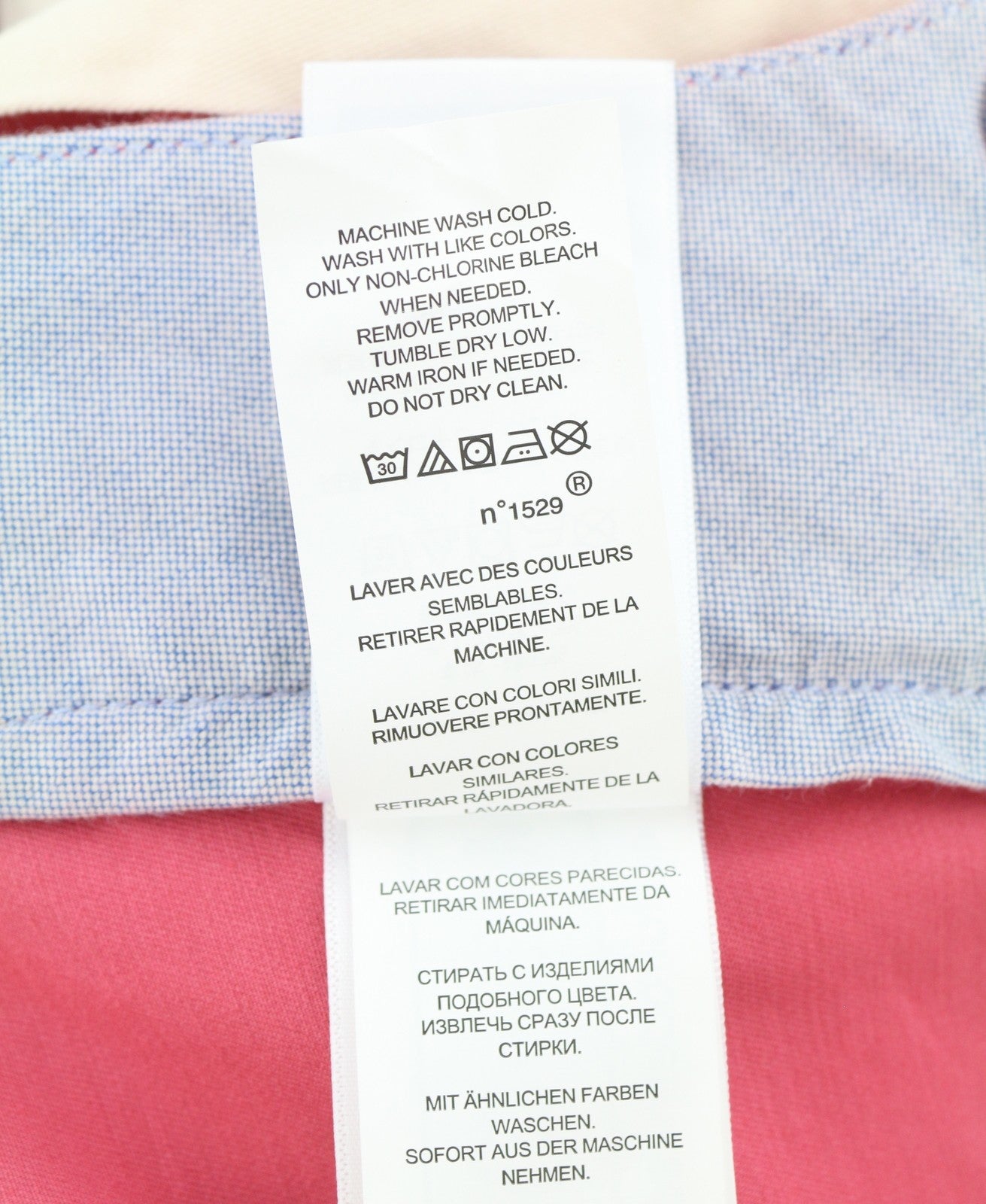 RALPH LAUREN Men Trousers W32/L32 Pink Chino Slim Stretch Zip Fly Logo RRP179