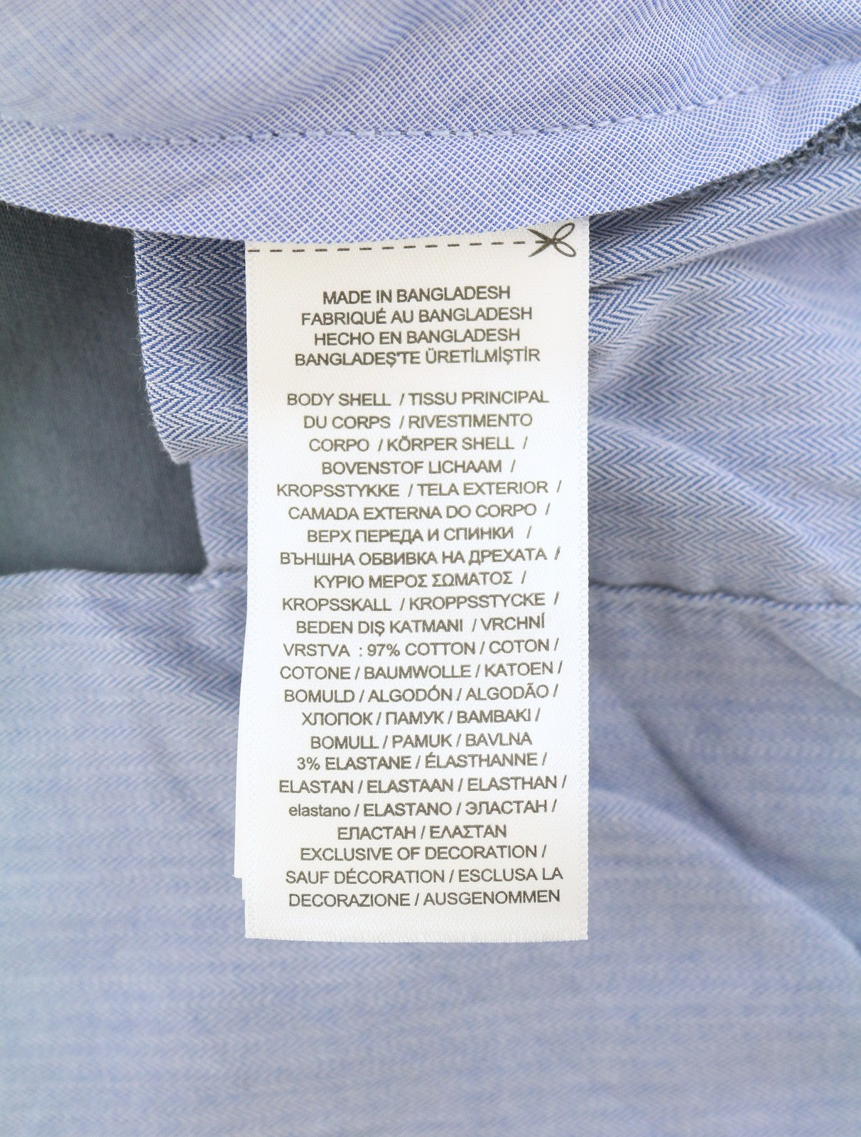 RALPH LAUREN Men Trousers W33/L32 Blue Chino Slim Stretch Zip Fly Logo RRP179