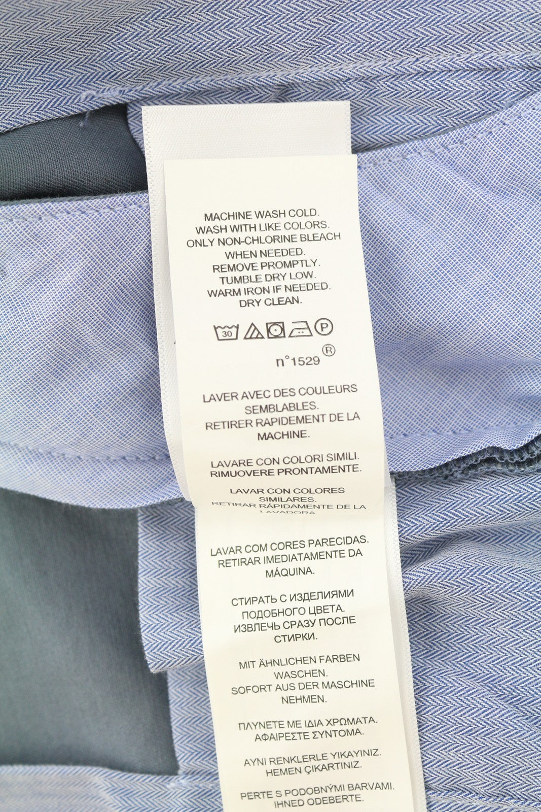 RALPH LAUREN Men Trousers W33/L32 Blue Chino Slim Stretch Zip Fly Logo RRP179