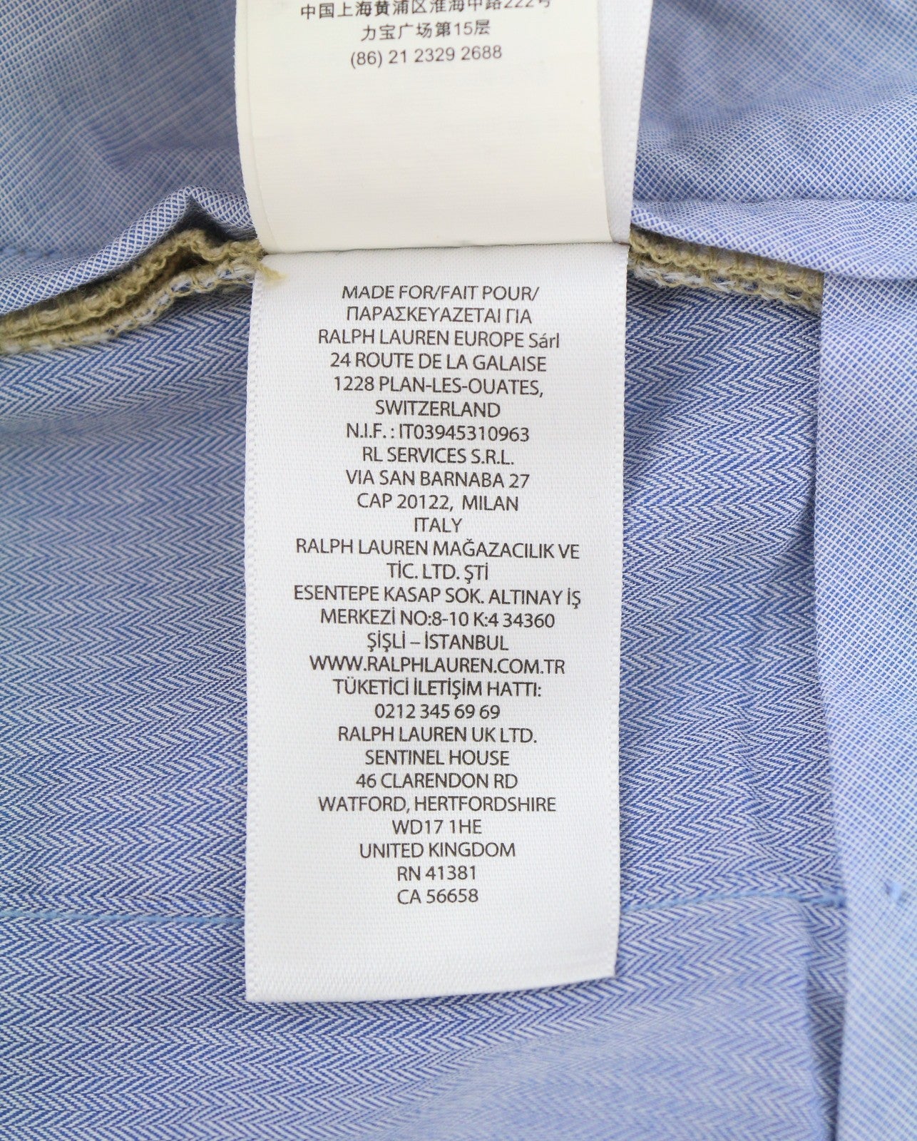 RALPH LAUREN Men Trousers W33/L32 Beige Chino Stretch Straight Fit Zip RRP179