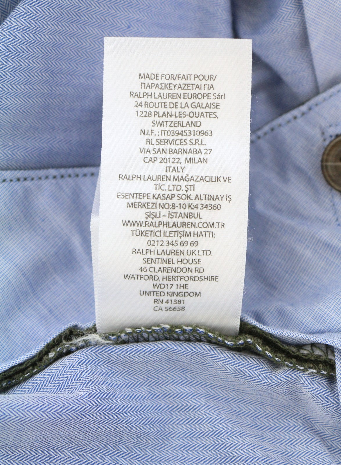 RALPH LAUREN Men Trousers W28/L34 Brown Chino Slim Stretch Low Waist RRP170