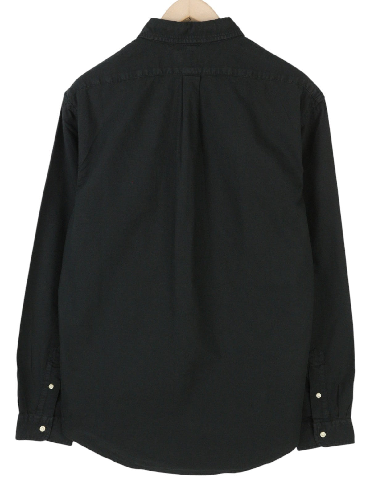 RALPH LAUREN Core Replen Men Shirt XL Black Button-Down Neck Slim Fit RRP159