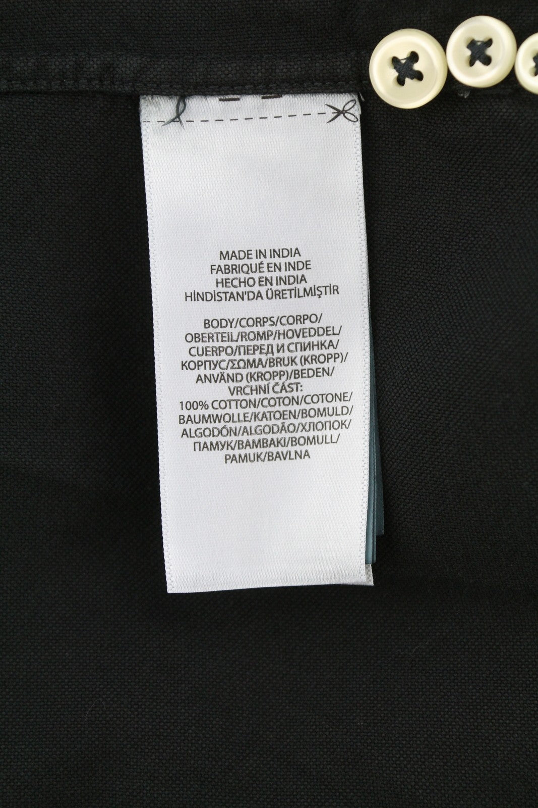 RALPH LAUREN Core Replen Men Shirt 2XL Black Button- Down Neck Custom Fit RRP149