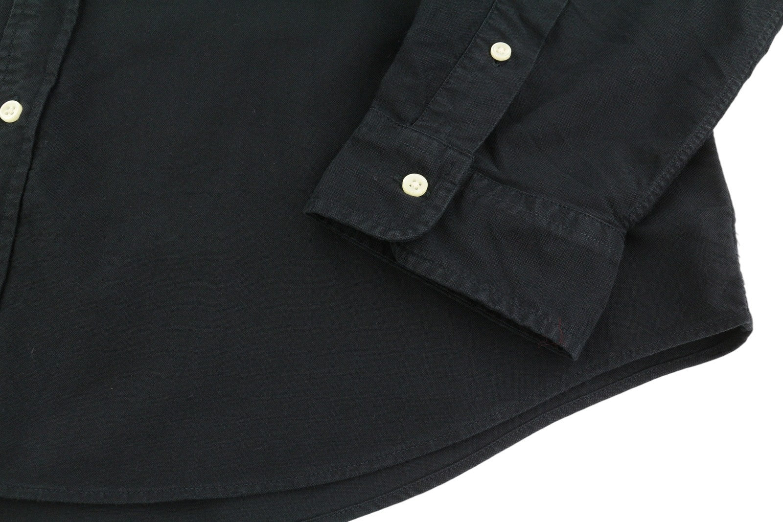 RALPH LAUREN Core Replen Men Shirt 2XL Black Button- Down Neck Custom Fit RRP149