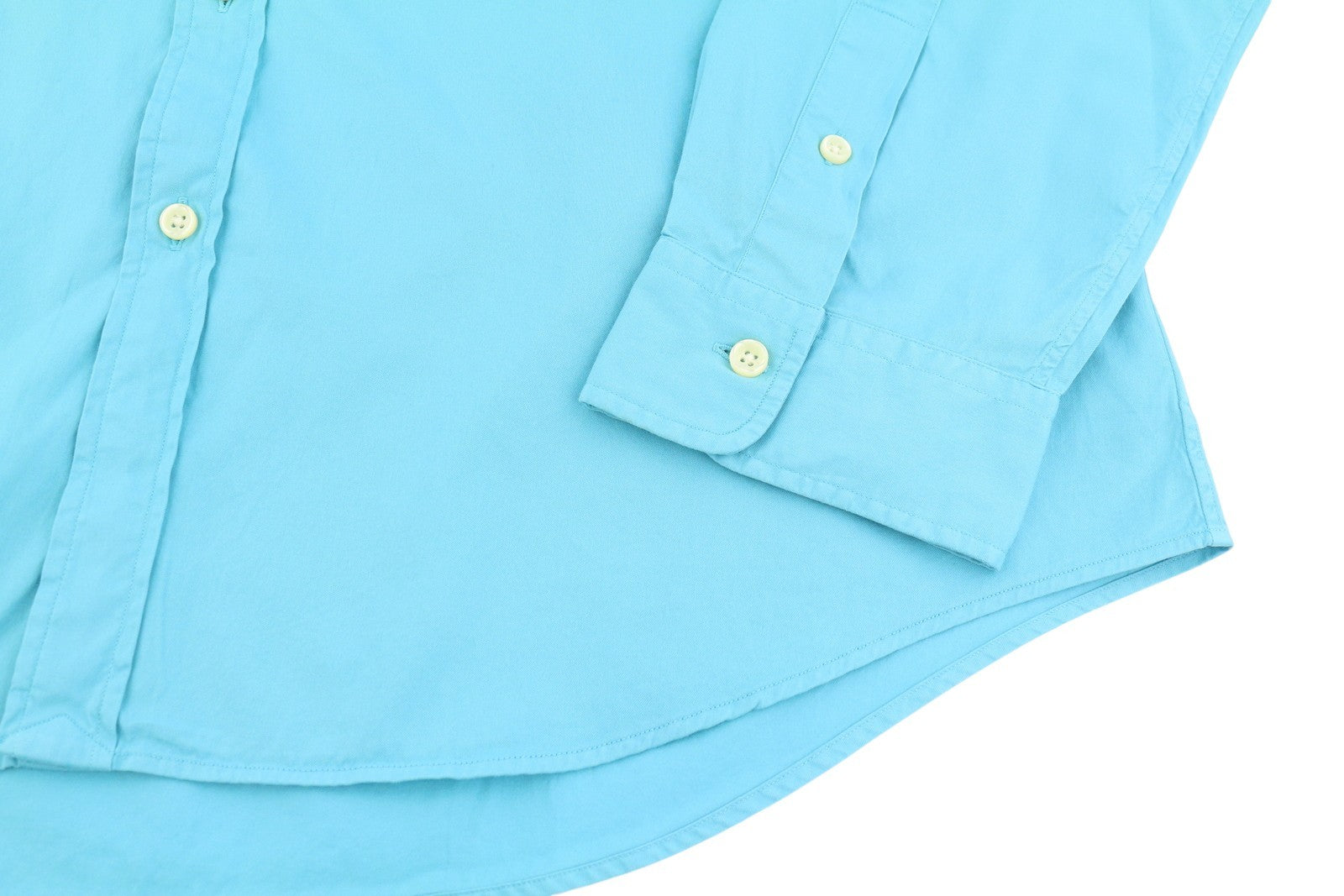 RALPH LAUREN Men Shirt 2XL Blue Slim Fit Feather Weight Twill Button-Down RRP150