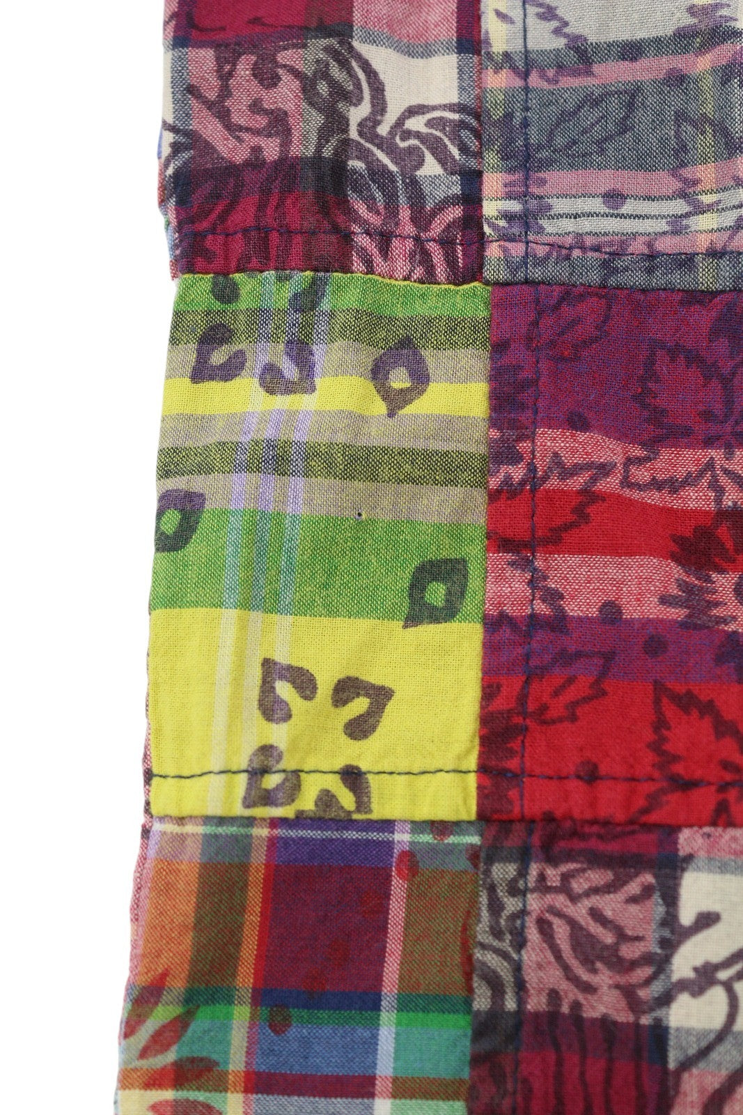 RALPH LAUREN Men Shirt M Colourful Patches Classic Fit Button-Up Spread Casual