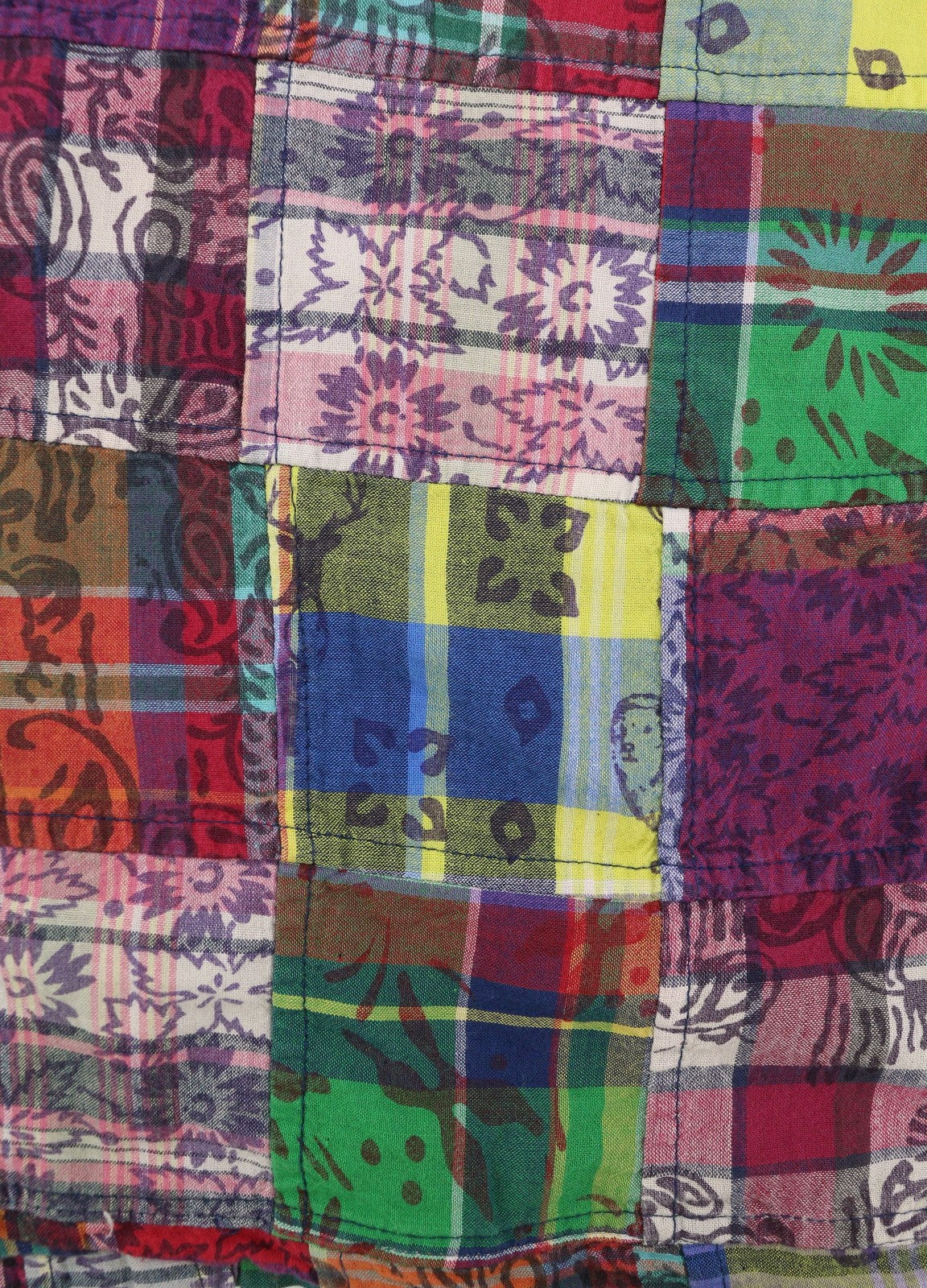 RALPH LAUREN Men Shirt M Colourful Patches Classic Fit Button-Up Spread Casual