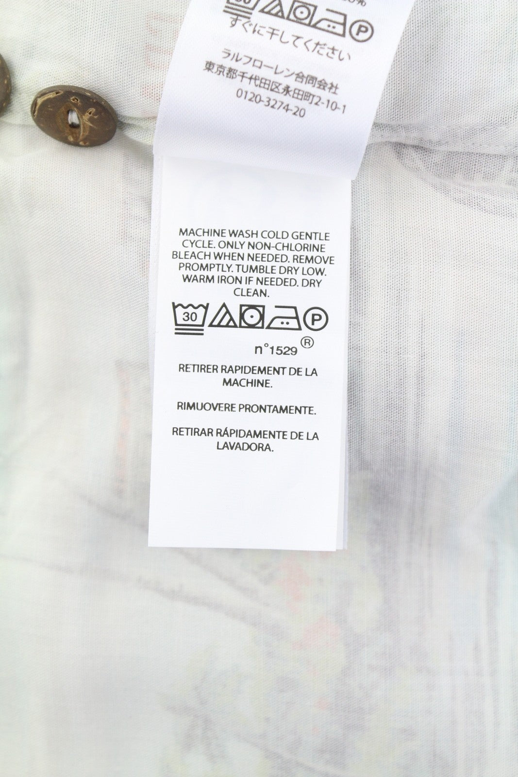 RALPH LAUREN Men Shirt XS Patterned Classic Fit Spread Neck Short Sleeve RRP249