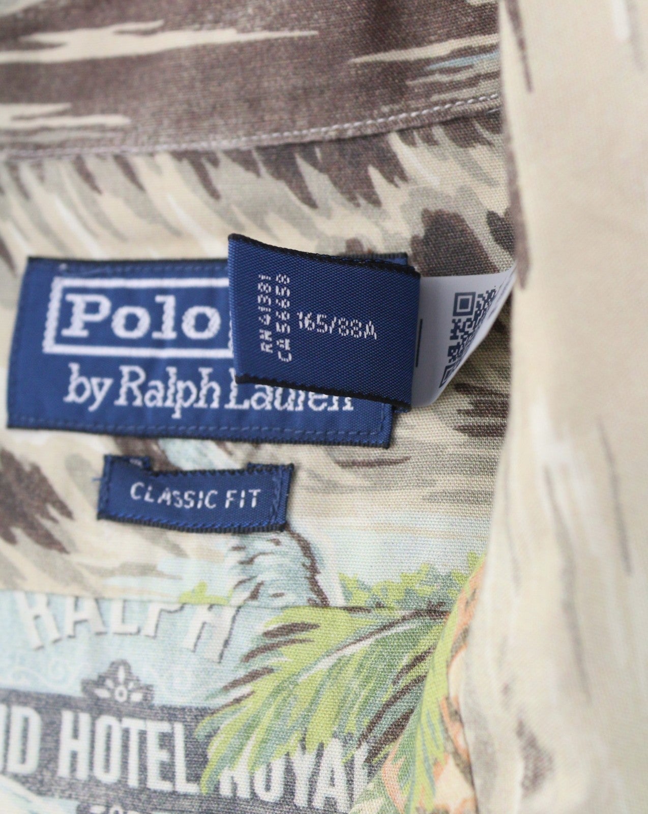 RALPH LAUREN Men Shirt XS Patterned Classic Fit Spread Neck Short Sleeve RRP249