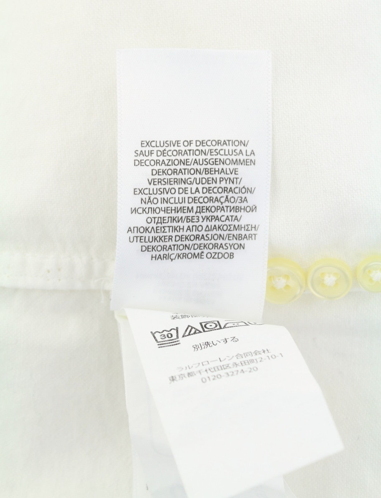 RALPH LAUREN Core Replen Men Shirt M White Button-Down Neck Slim Fit RRP159