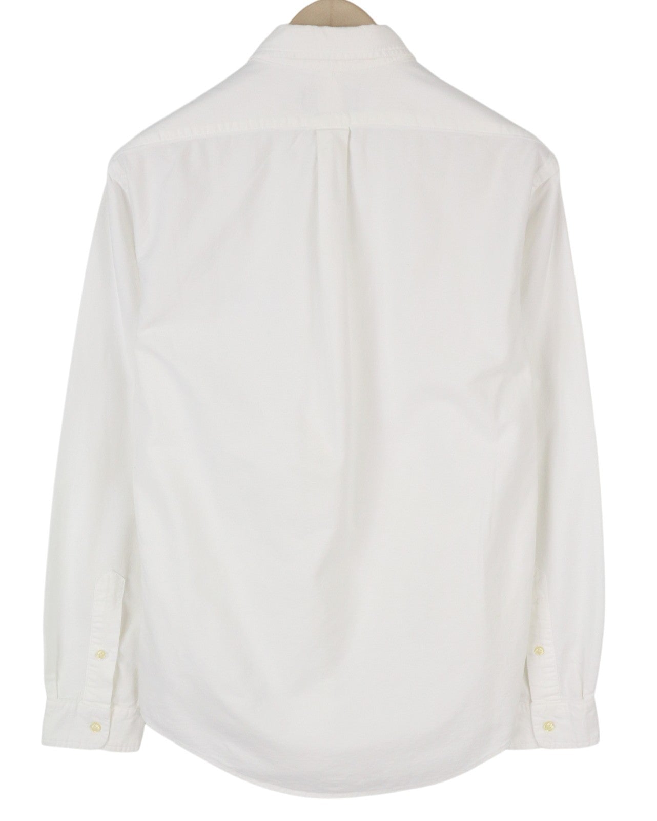 RALPH LAUREN Core Replen Men Shirt M White Button-Down Neck Slim Fit RRP159