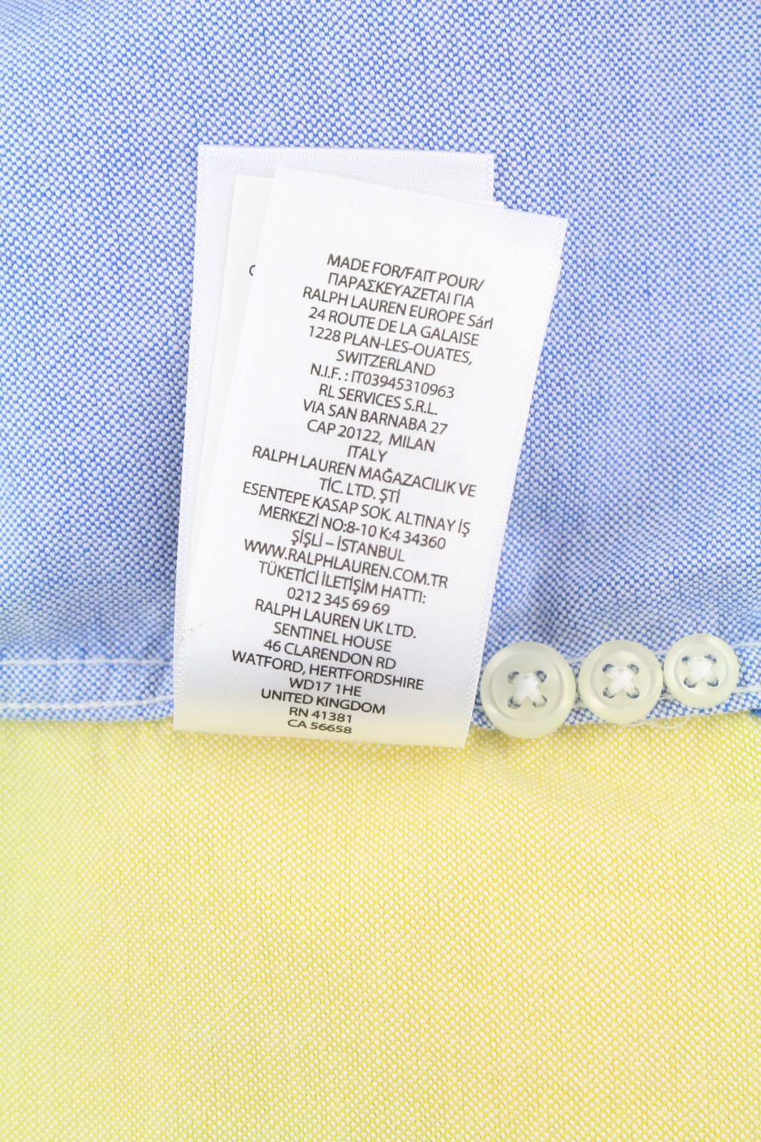 RALPH LAUREN Men Shirt 2XL Colourful Button-Down Neck Custom Fit Casual RRP230