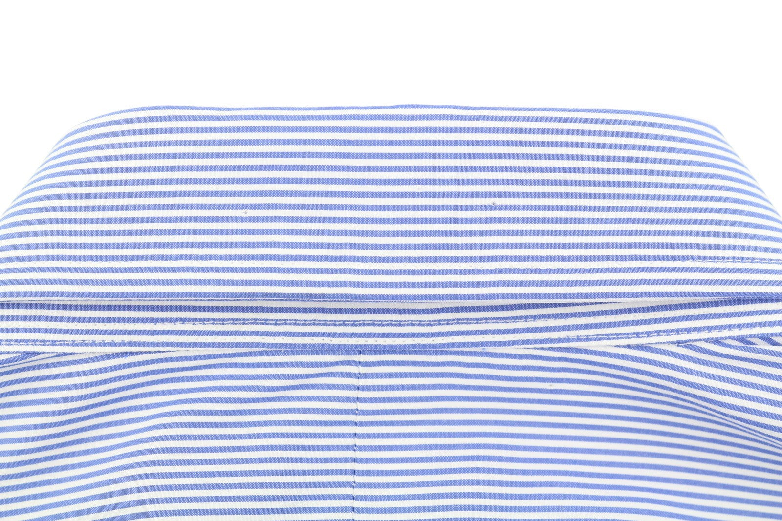 RALPH LAUREN Men Formal Shirt M Blue Striped Custom Fit Cutaway Logo RRP169