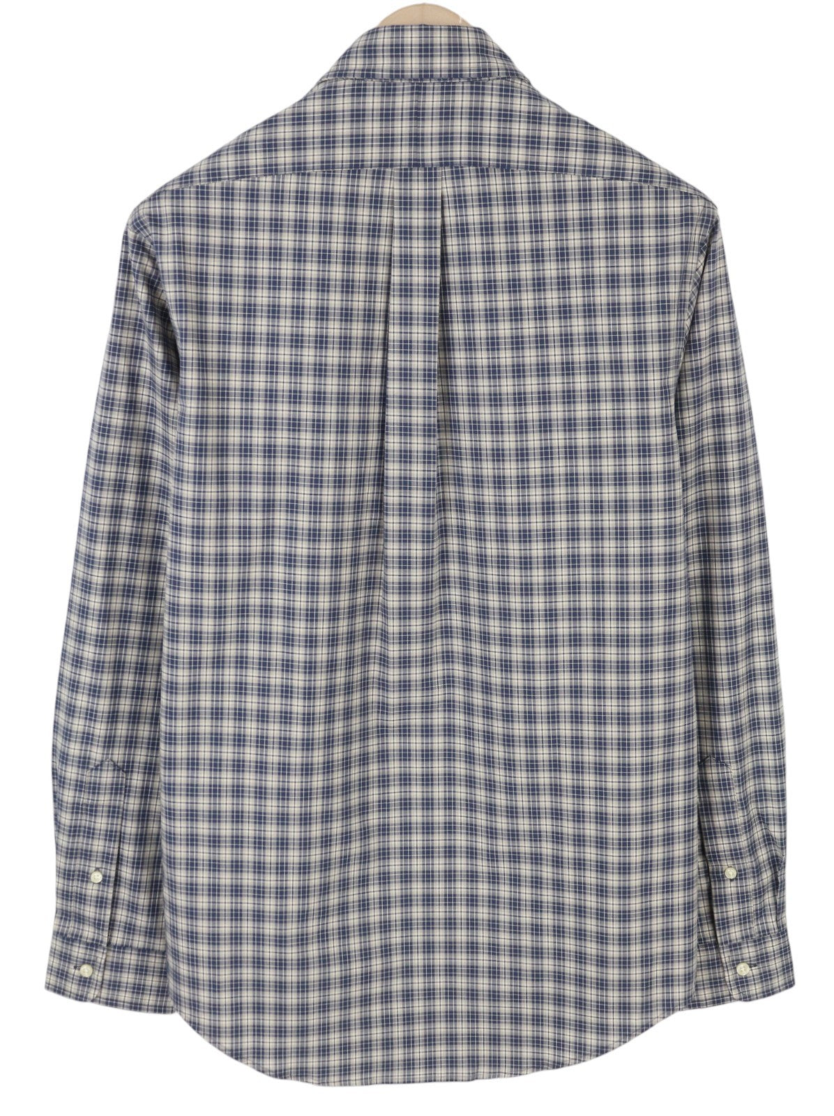 RALPH LAUREN Men Shirt S Stretch Custom Fit Plaid Button-Down Neck Logo Casual