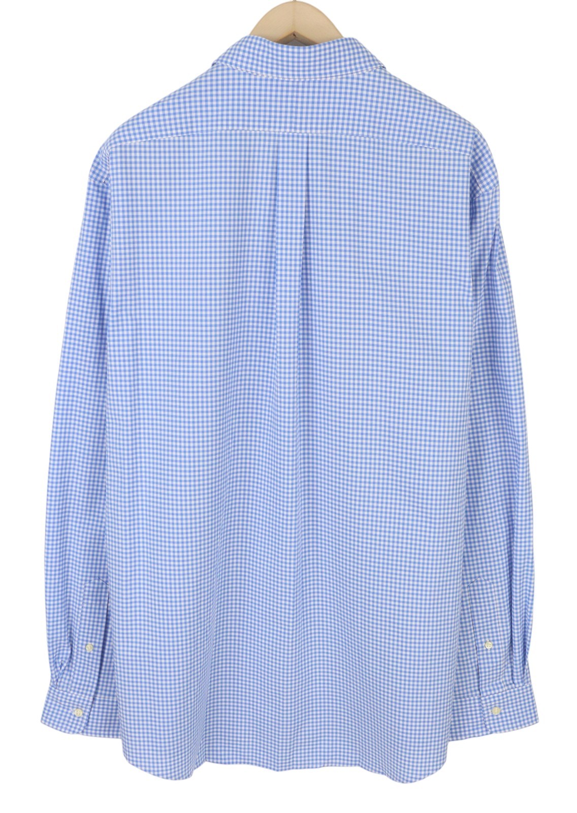 RALPH LAUREN Core Replen Men Shirt 2XL Blue Check Button-Down Custom Fit RRP159