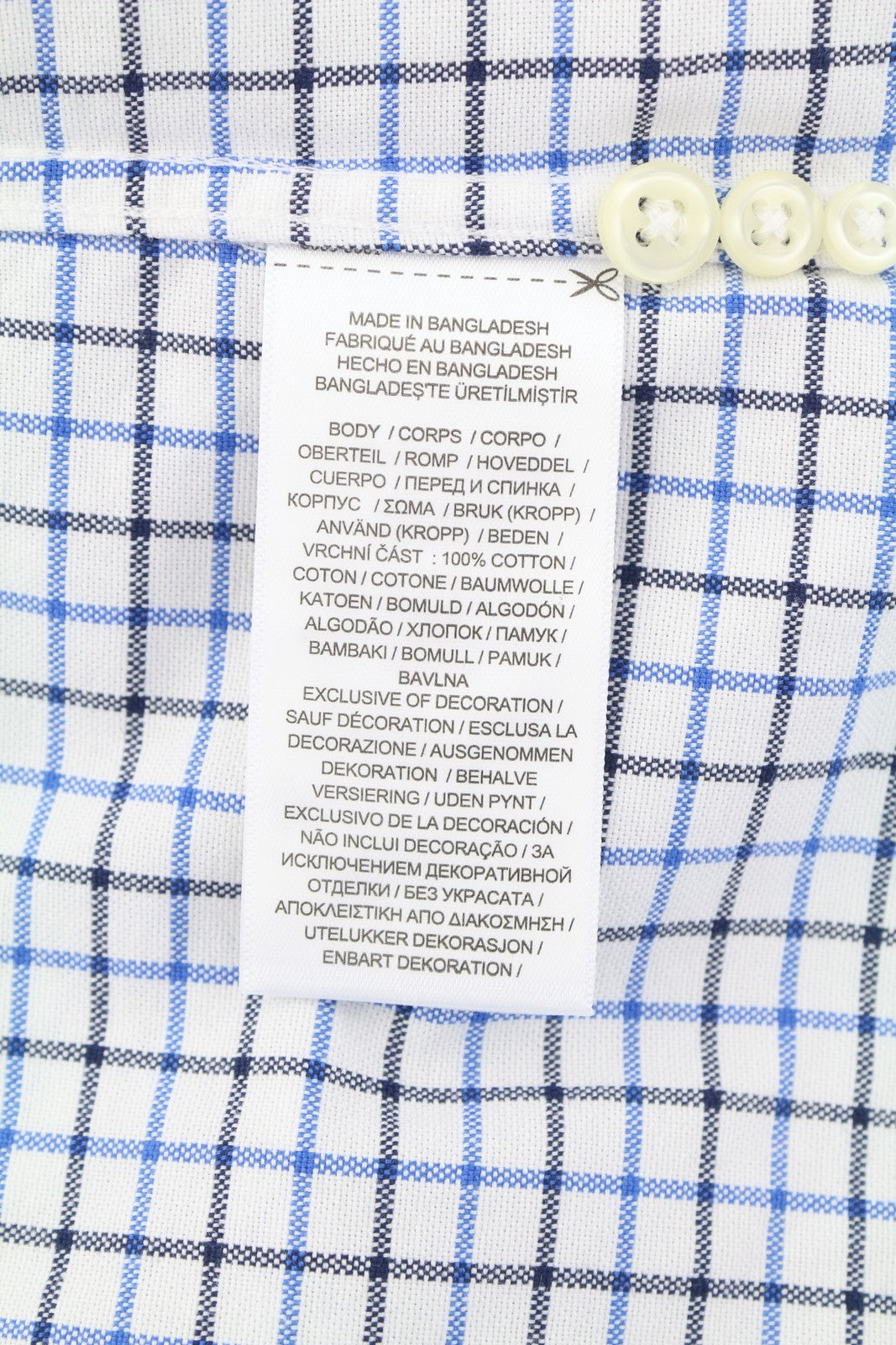 RALPH LAUREN Men Shirt XL White Check Custom Fit Button-Down Neck Logo RRP169