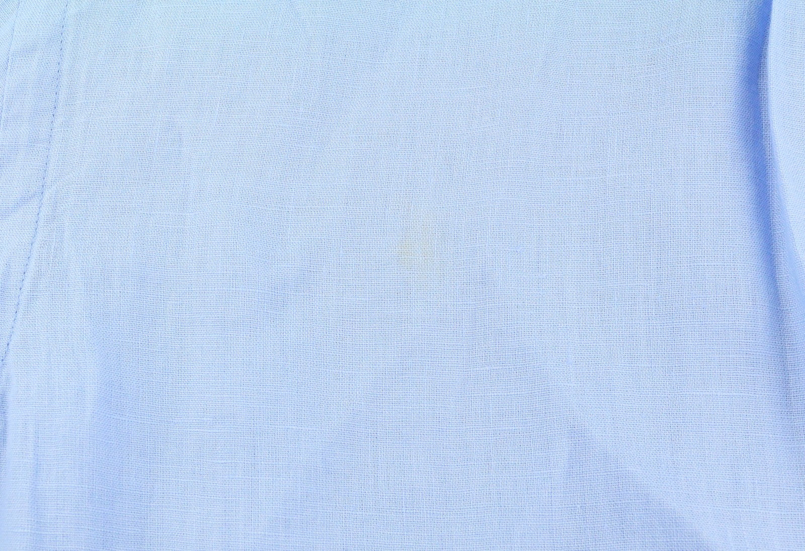 RALPH LAUREN Men Shirt S Blue Linen Custom Fit Button-Down Neck Logo RRP169