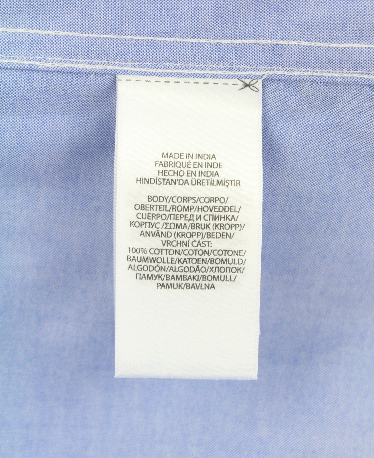 RALPH LAUREN Core Replen Men Formal Shirt M Blue Button Down Neck Custom RRP149