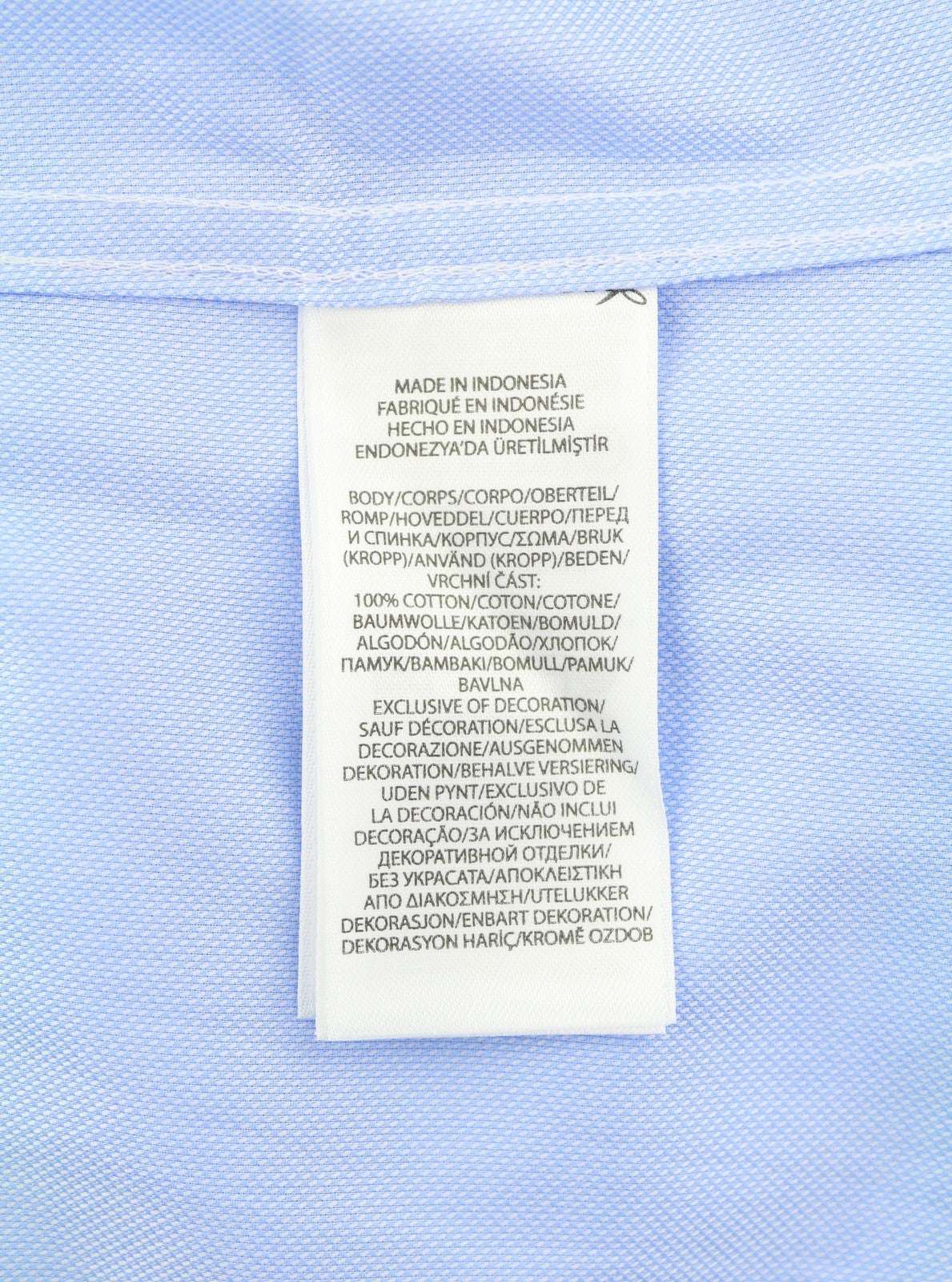 RALPH LAUREN Men Formal Shirt 17 Blue Cutaway Neck Button-Up Slim Fit RRP149