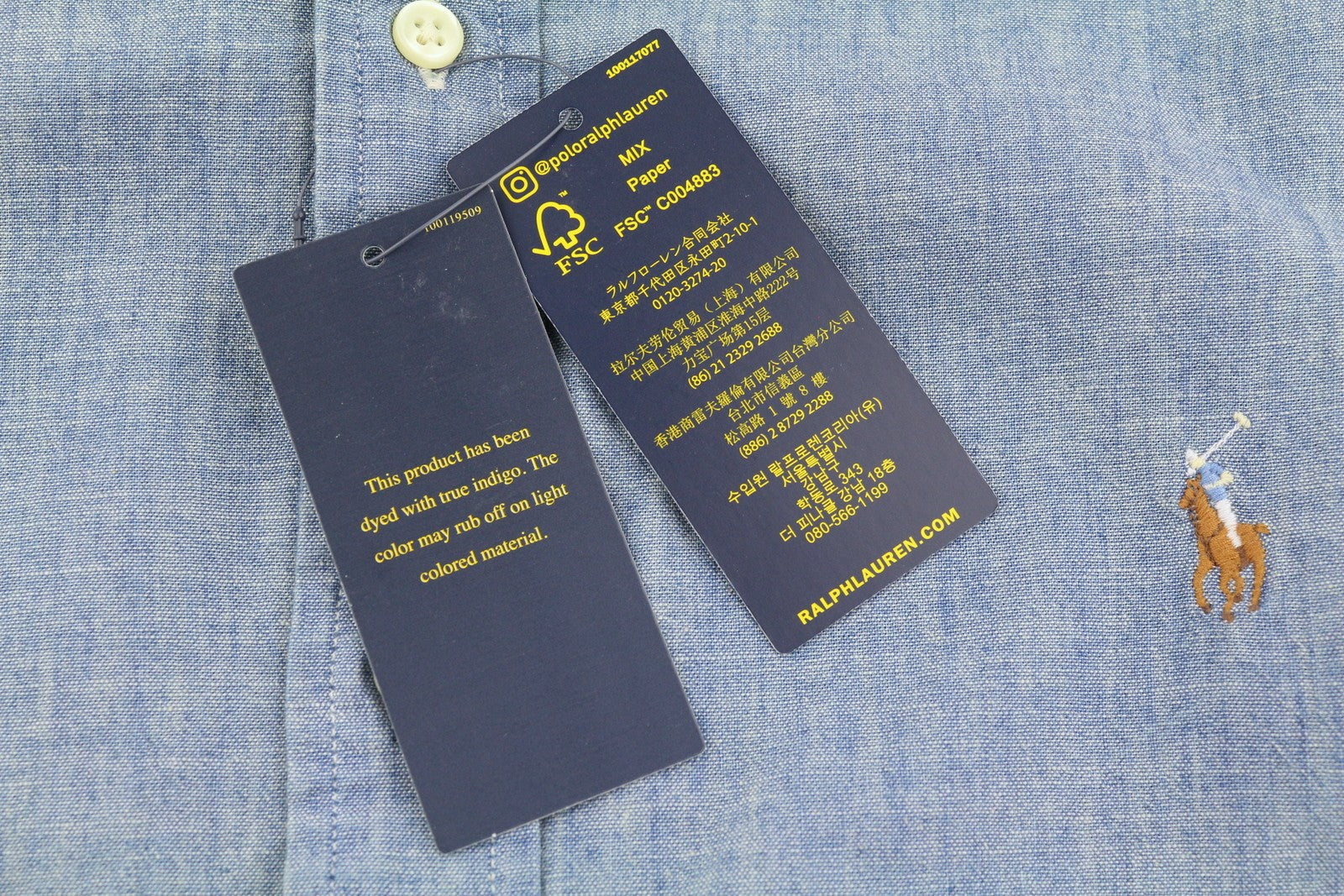 RALPH LAUREN Core Replen Men Shirt XL Blue Faded Button-Down Custom Fit RRP159