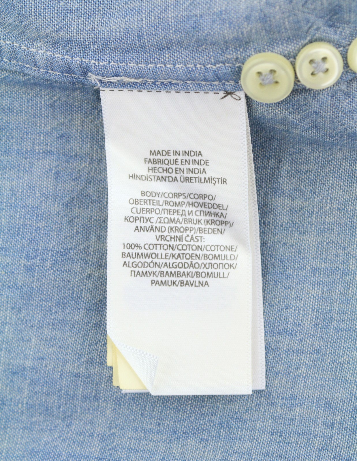 RALPH LAUREN Core Replen Men Shirt XL Blue Faded Button-Down Custom Fit RRP159