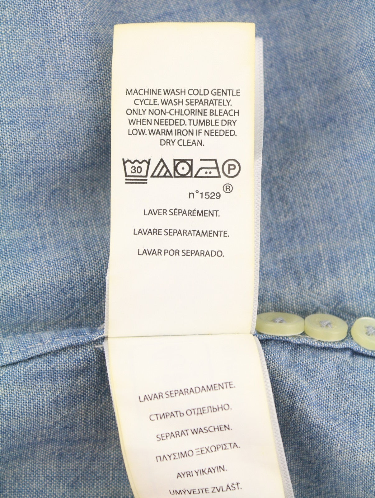 RALPH LAUREN Core Replen Men Shirt XL Blue Faded Button-Down Custom Fit RRP159