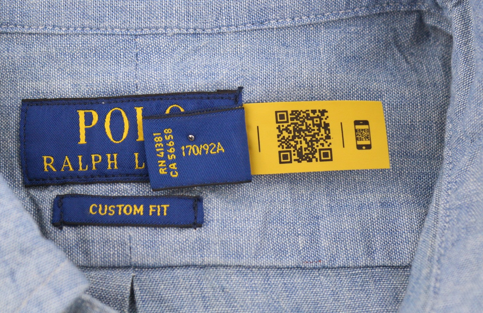 RALPH LAUREN Core Replen Men Shirt S Blue Faded Button-Down Custom Casual RRP159