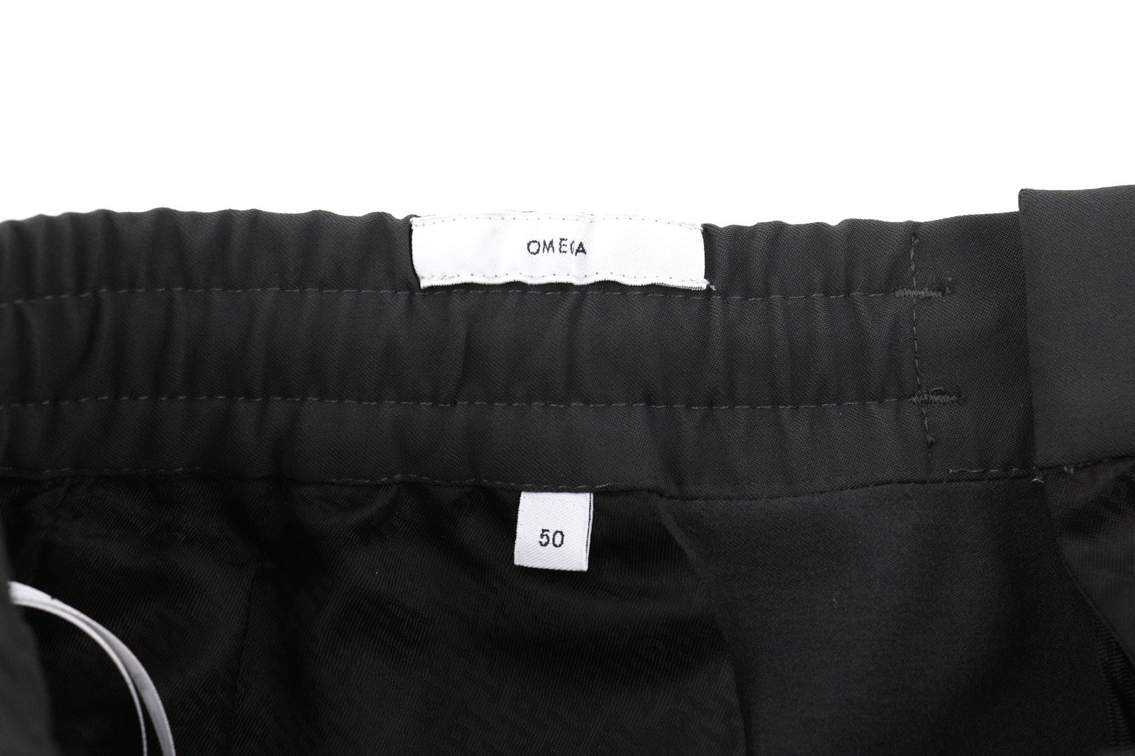 PT TORINO Omega Men Trousers 50 Dark Grey Elastic Drawstring Waist Tapered Zip