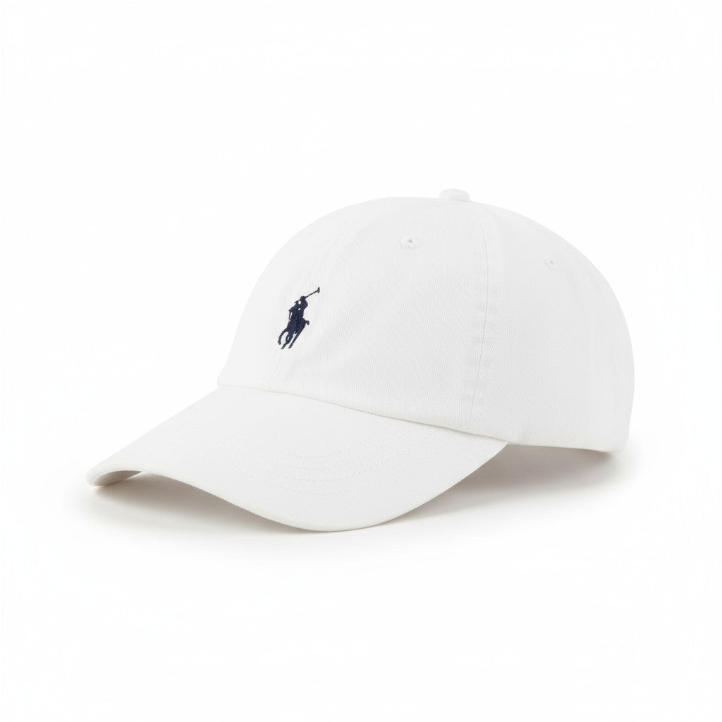 RALPH LAUREN Core Replen Men Cap OS White Embroidered Logo Baseball Unisex