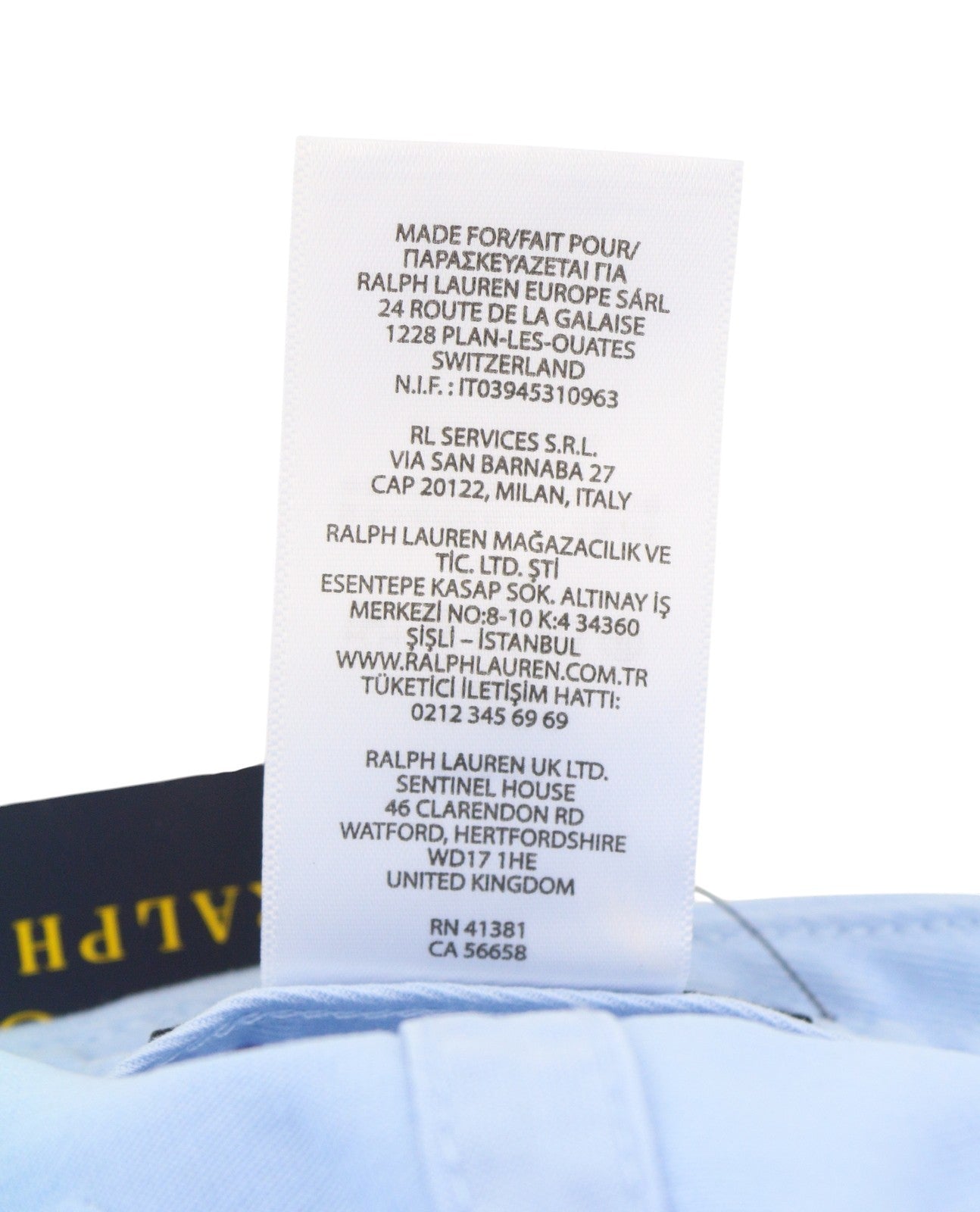 RALPH LAUREN Classic Sport Men Cap OS Blue Embroidered Logo Baseball Unisex