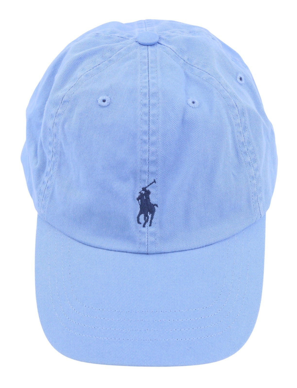 RALPH LAUREN Men Cap OS Light Blue Embroidered Logo Cotton Baseball Unisex
